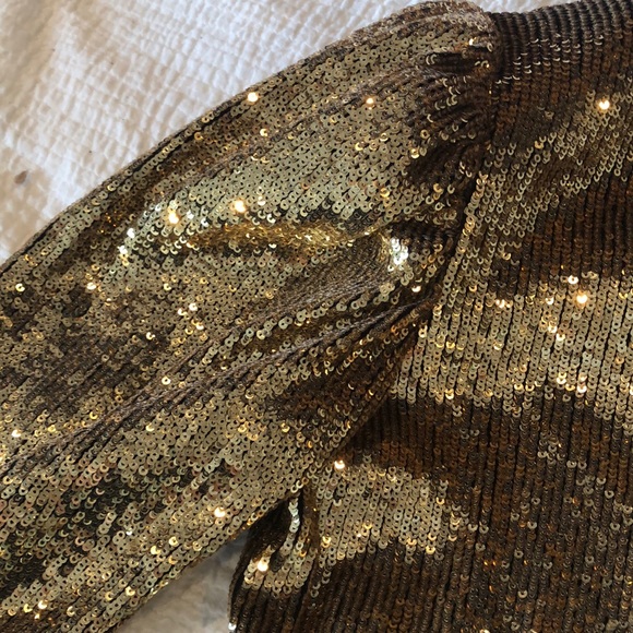 Brand New SOLD OUT Revolve Christy Dress in Gold! - Picture 7 of 8